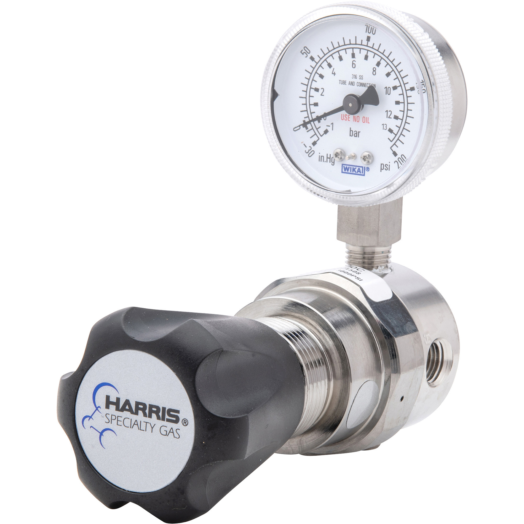 Harris HP743-125 Single-Stage Stainless Steel Pipeline Regulator, for Corrosive and Non-Corrosive Gas, 3000 PSI, Model# 743125000C